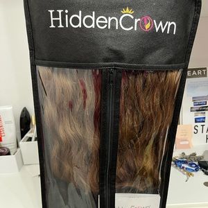 Hidden Crown Halo! 10+ inches curly, closer to 12 inches straight. Worn twice !